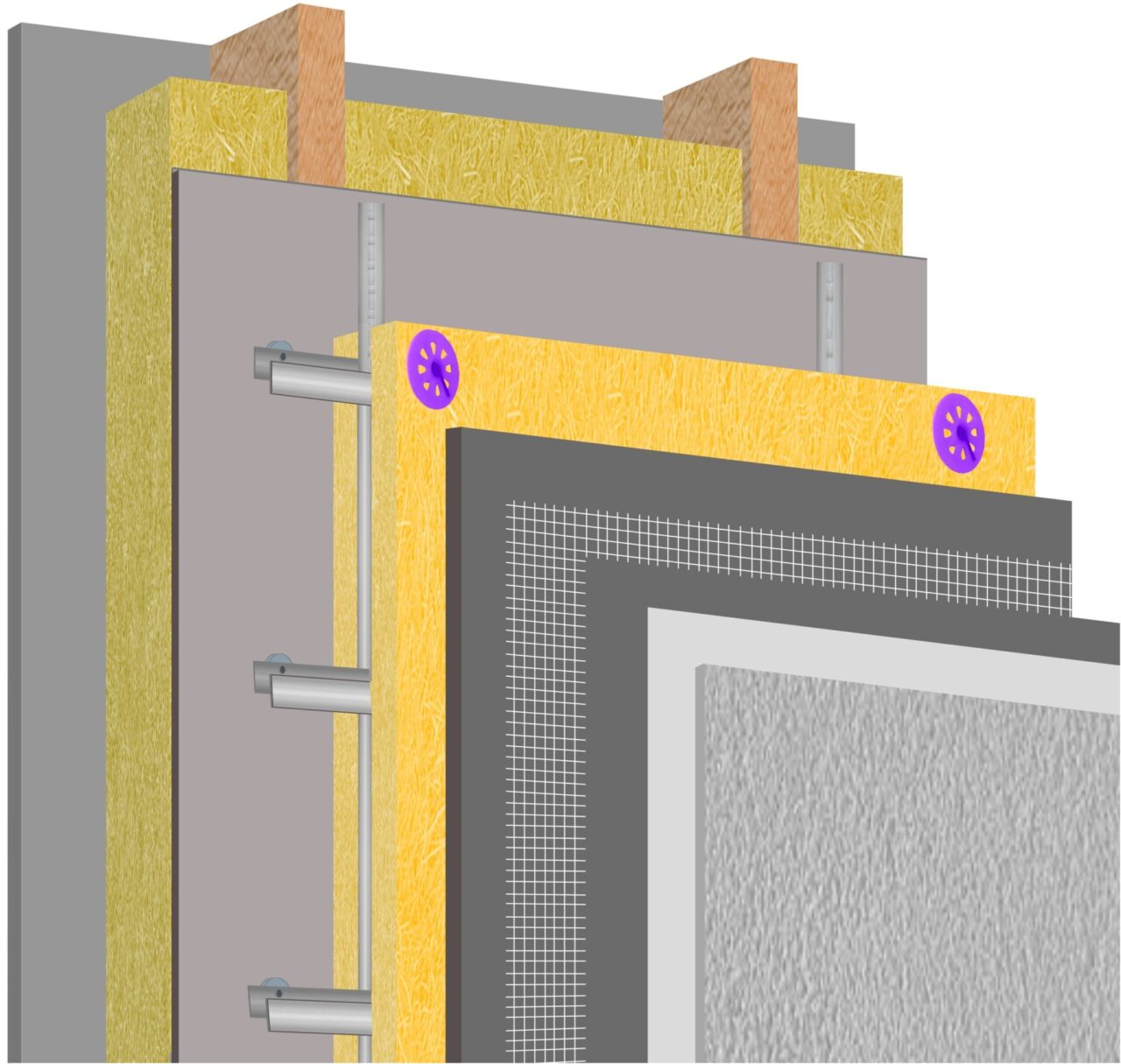 Render Cavity Rails Vented Cavity System - INCA EWI Trade Association